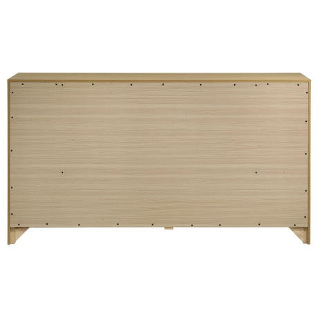  Coaster Furniture Hendricks 222653 6-drawer Bedroom Dresser Storage Cabinet - Light Oak IMAGE 5