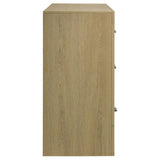  Coaster Furniture Hendricks 222653 6-drawer Bedroom Dresser Storage Cabinet - Light Oak IMAGE 9