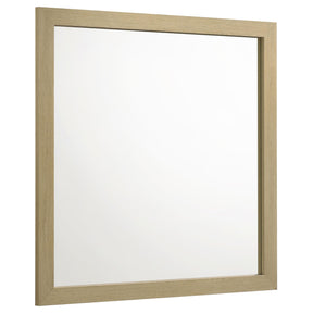  Coaster Furniture Hendricks 222654 Dresser Mirror - Light Oak IMAGE 1
