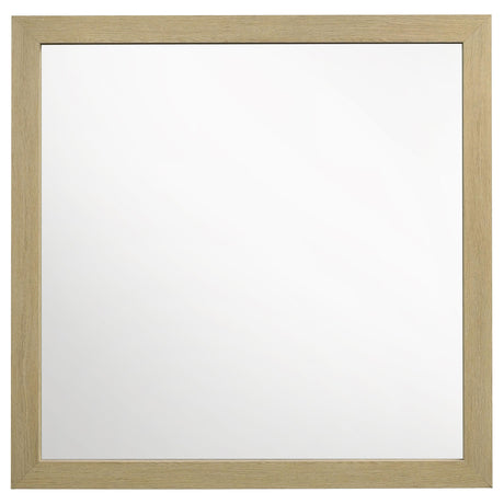  Coaster Furniture Hendricks 222654 Dresser Mirror - Light Oak IMAGE 2