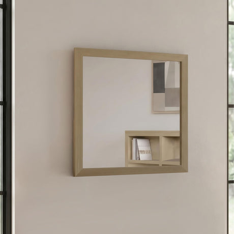  Coaster Furniture Hendricks 222654 Dresser Mirror - Light Oak IMAGE 4