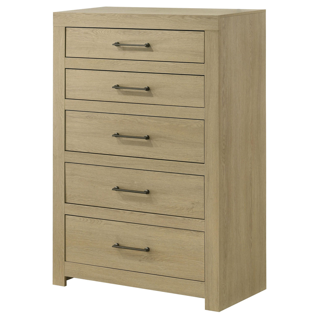 Coaster Furniture Hendricks 222655 5-drawer Bedroom Chest - Light Oak IMAGE 14