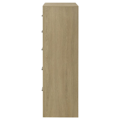  Coaster Furniture Hendricks 222655 5-drawer Bedroom Chest - Light Oak IMAGE 2