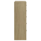  Coaster Furniture Hendricks 222655 5-drawer Bedroom Chest - Light Oak IMAGE 3
