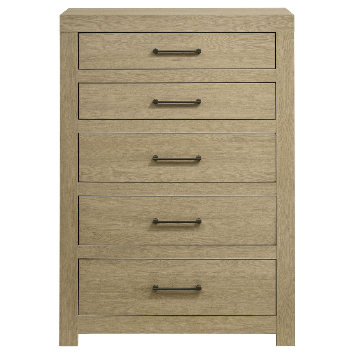  Coaster Furniture Hendricks 222655 5-drawer Bedroom Chest - Light Oak IMAGE 9