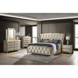  Coaster Furniture Lorient 222661KE Eastern King LED Upholstered Bed - Ivory/Camel IMAGE 12