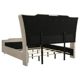  Coaster Furniture Lorient 222661KE Eastern King LED Upholstered Bed - Ivory/Camel IMAGE 3