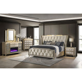  Coaster Furniture Lorient 222661KW California King LED Upholstered Bed - Ivory/Camel IMAGE 13
