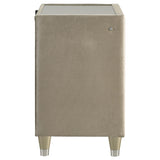  Coaster Furniture Lorient 222662 2-drawer LED Nightstand with USB - Ivory/Camel IMAGE 5