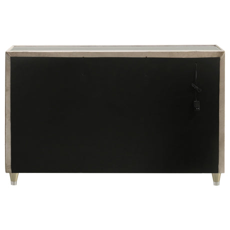  Coaster Furniture Lorient 222663 8-drawer LED Bedroom Dresser Cabinet - Ivory/Camel IMAGE 3