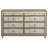  Coaster Furniture Lorient 222663 8-drawer LED Bedroom Dresser Cabinet - Ivory/Camel IMAGE 8