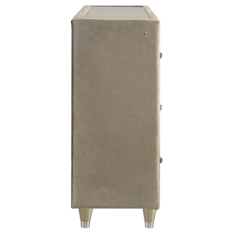  Coaster Furniture Lorient 222663FB 8-drawer LED Bedroom Flame Box Dresser - Ivory Camel IMAGE 8