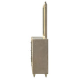  Coaster Furniture Lorient 222663FBM 8-drawer LED Flame Box Dresser and Mirror - Ivory Camel IMAGE 10