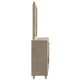  Coaster Furniture Lorient 222663FBM 8-drawer LED Flame Box Dresser and Mirror - Ivory Camel IMAGE 7