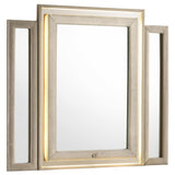  Coaster Furniture Lorient 222664 LED Dresser Mirror - Ivory/Camel IMAGE 1