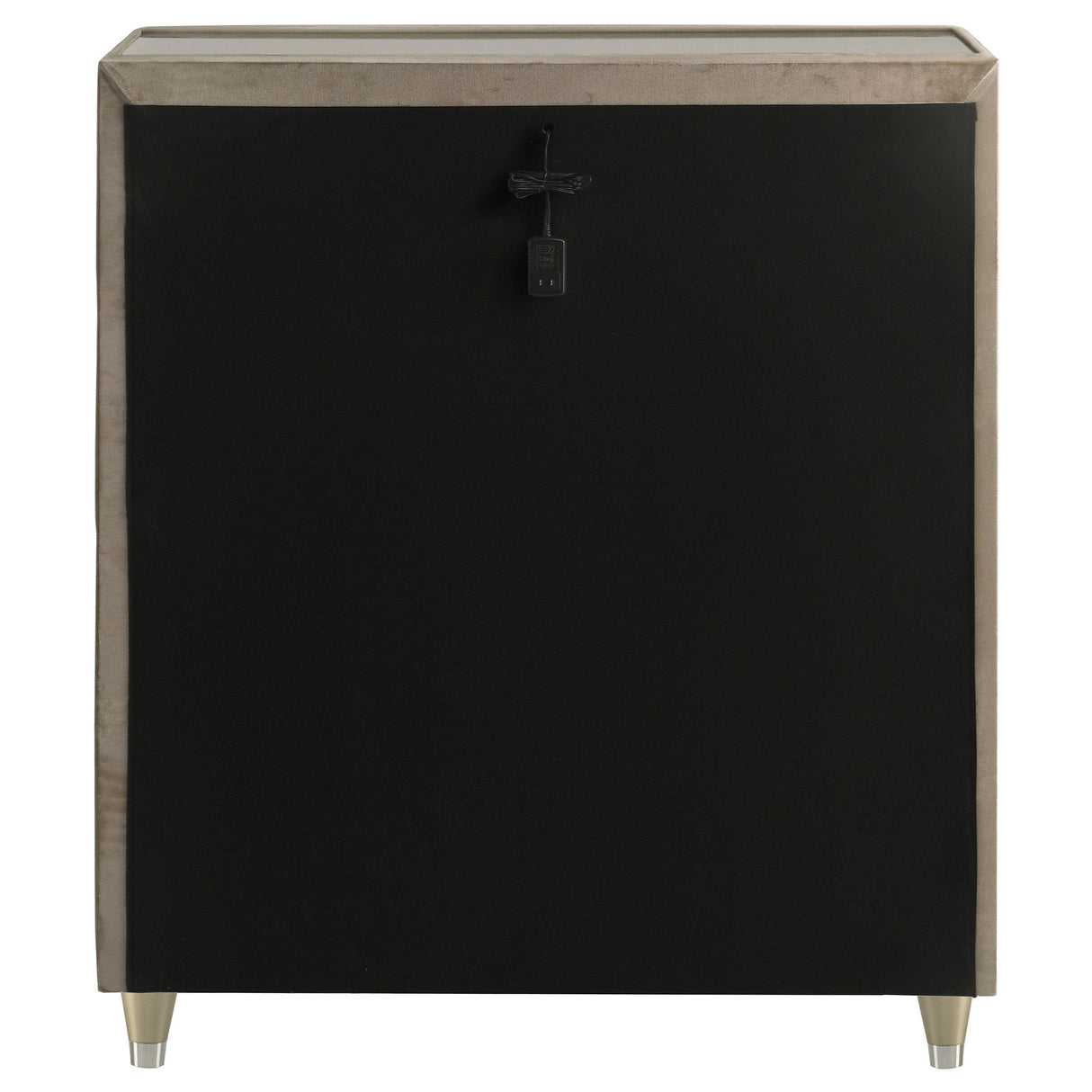  Coaster Furniture Lorient 222665 5-drawer LED Chest - Ivory/Camel IMAGE 2