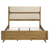  Coaster Furniture Bennett 222901KE 78-inch Eastern King Upholstered Panel Bed - Cream/Light Oak IMAGE 7