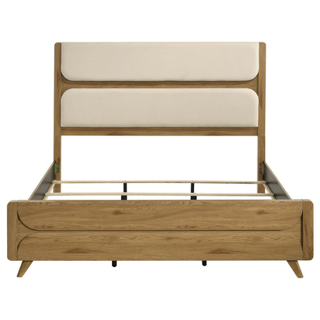  Coaster Furniture Bennett 222901KE 78-inch Eastern King Upholstered Panel Bed - Cream/Light Oak IMAGE 7