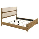  Coaster Furniture Bennett 222901KW 78-inch California King Upholstered Panel Bed - Cream/Light Oak IMAGE 3