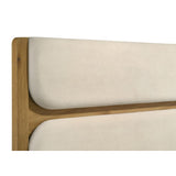  Coaster Furniture Bennett 222901KW 78-inch California King Upholstered Panel Bed - Cream/Light Oak IMAGE 7