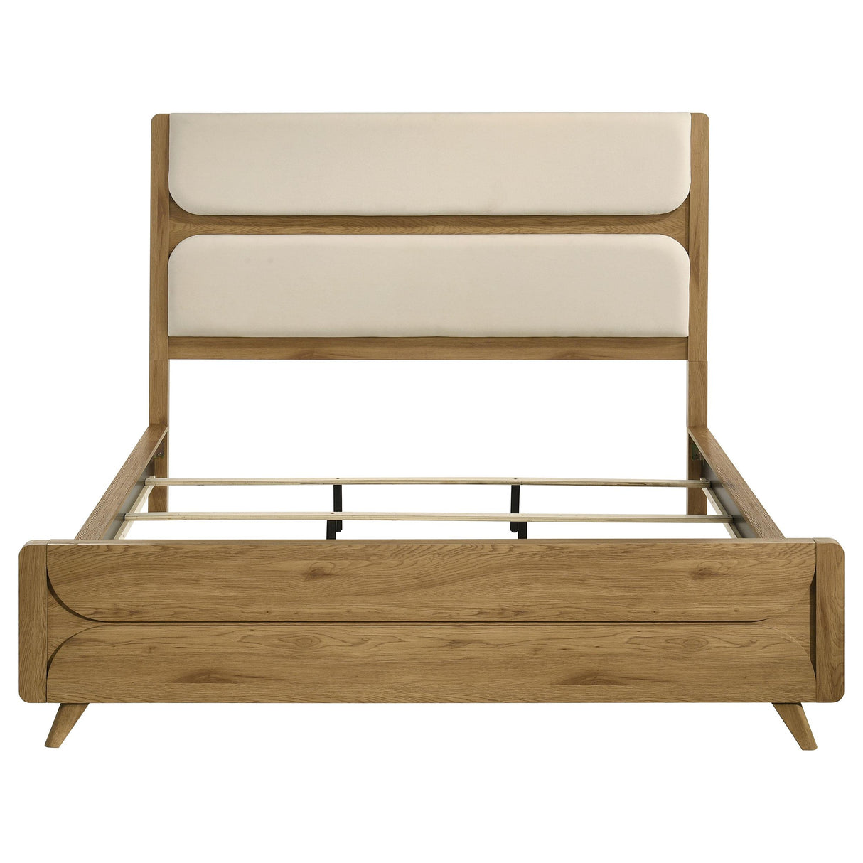 Coaster Furniture Bennett 222901KW 78-inch California King Upholstered Panel Bed - Cream/Light Oak IMAGE 8