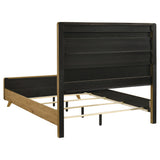  Coaster Furniture Bennett 222901Q 63-inch Queen Upholstered Panel Bed - Cream/Light Oak IMAGE 2