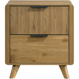  Coaster Furniture Bennett 222902 2-drawer Bedroom Nightstand Bedside Table - Light Oak IMAGE 3