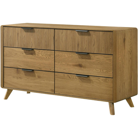  Coaster Furniture Bennett 222903 6-drawer Bedroom Dresser Cabinet - Light Oak IMAGE 4