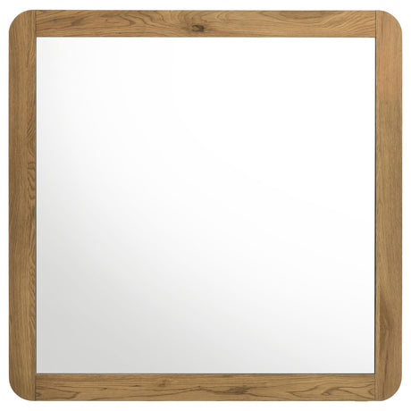  Coaster Furniture Bennett 222904 Bedroom Dresser Mirror - Light Oak IMAGE 2