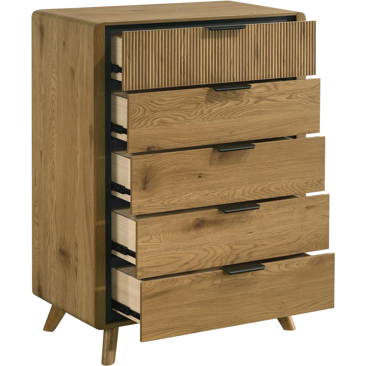  Coaster Furniture Bennett 222905 5-drawer Bedroom Chest - Light Oak IMAGE 10