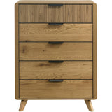  Coaster Furniture Bennett 222905 5-drawer Bedroom Chest - Light Oak IMAGE 3