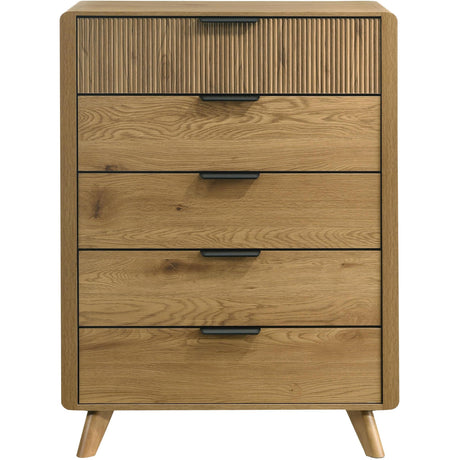  Coaster Furniture Bennett 222905 5-drawer Bedroom Chest - Light Oak IMAGE 3