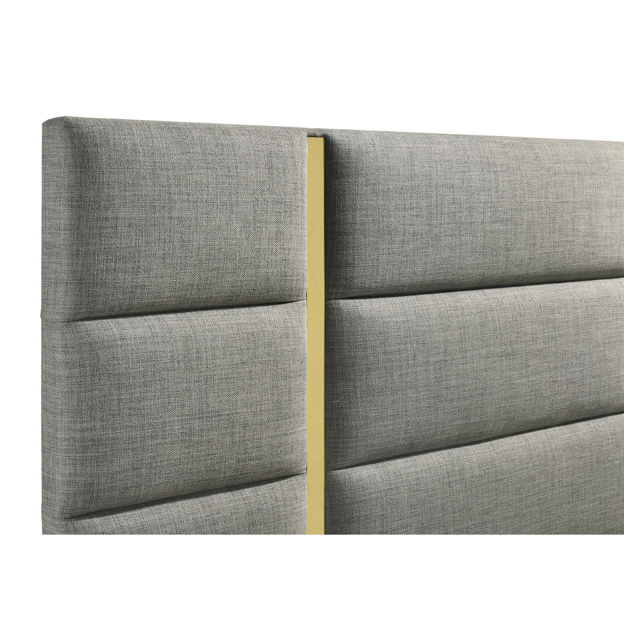  Coaster Furniture Ines 223091GRYQ 56-inch Fabric Upholstered Queen Panel Bed - Grey IMAGE 5