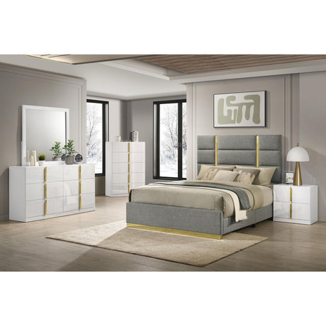  Coaster Furniture Ines 223092 2-drawer Nightstand Bedside Table - White High Gloss IMAGE 11