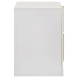  Coaster Furniture Ines 223092 2-drawer Nightstand Bedside Table - White High Gloss IMAGE 5