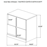  Coaster Furniture Ines 223092 2-drawer Nightstand Bedside Table - White High Gloss IMAGE 6
