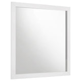  Coaster Furniture Ines 223094 Dresser Mirror - White High Gloss IMAGE 1