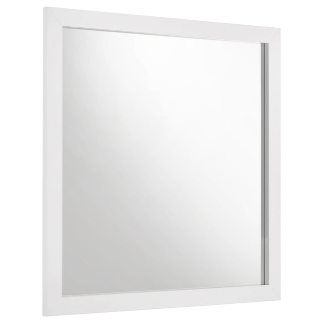  Coaster Furniture Ines 223094 Dresser Mirror - White High Gloss IMAGE 1