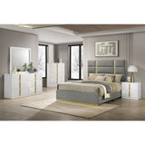  Coaster Furniture Ines 223094 Dresser Mirror - White High Gloss IMAGE 6