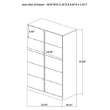  Coaster Furniture Ines 223095 5-drawer Bedroom Chest - White High Gloss IMAGE 10