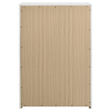  Coaster Furniture Ines 223095 5-drawer Bedroom Chest - White High Gloss IMAGE 2