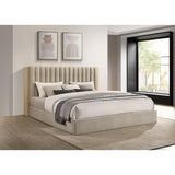  Coaster Furniture Arielle 223111KE Eastern King Bookcase Panel Storage Bed - Light Oak IMAGE 3