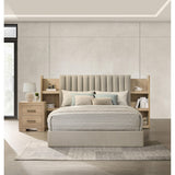  Coaster Furniture Arielle 223111Q Queen Bookcase Panel Storage Bed - Light Oak IMAGE 16