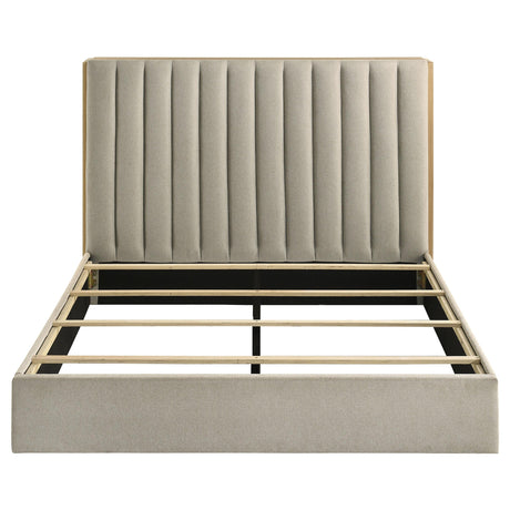  Coaster Furniture Arielle 223111Q Queen Bookcase Panel Storage Bed - Light Oak IMAGE 3