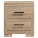  Coaster Furniture Arielle 223112 2-drawer Bedroom Nightstand with Casters - Light Oak IMAGE 5