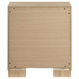  Coaster Furniture Arielle 223112 2-drawer Bedroom Nightstand with Casters - Light Oak IMAGE 7