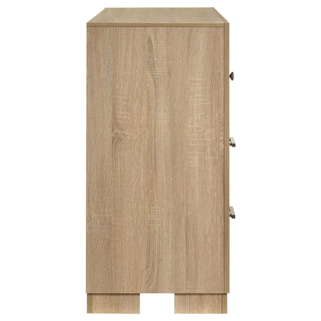  Coaster Furniture Arielle 223113 6-drawer Bedroom Dresser Cabinet - Light Oak IMAGE 5