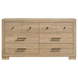  Coaster Furniture Arielle 223113 6-drawer Bedroom Dresser Cabinet - Light Oak IMAGE 7