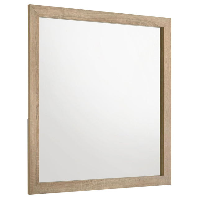  Coaster Furniture Arielle 223114 Dresser Mirror - Light Oak IMAGE 1