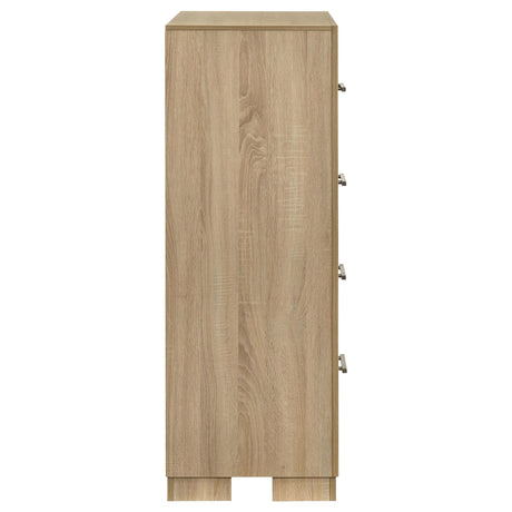  Coaster Furniture Arielle 223115 4-drawer Bedroom Chest - Light Oak IMAGE 11